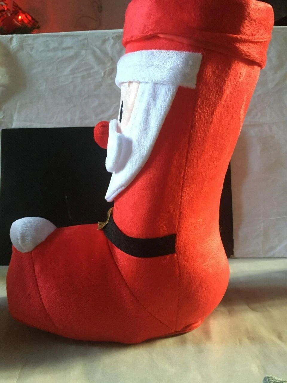 Grande bota rígida de noel para esconder guloseimas ou presentes – photo 2